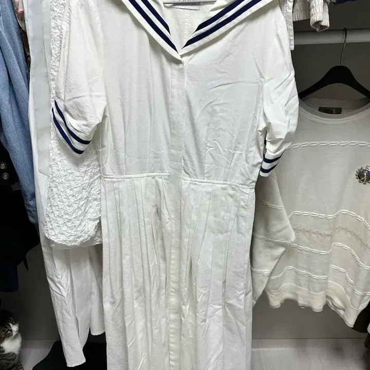 [BUNJANG] Bocabaca Sailor Long Dress / 보카바카 롱 원피스 / 세일러원피스