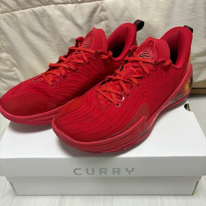 [BUNJANG] Under Armour Curry 12 Red Basketball Shoes Size 260 / 언더아머 커리 12 레드 260사이즈