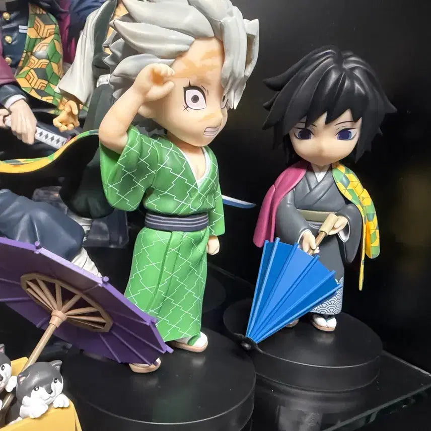[BUNJANG] Demon Slayer Giyu &amp; Sanemi Rainy Day Figure Set / 귀멸의 칼날 장마 피규어 기유+사네미