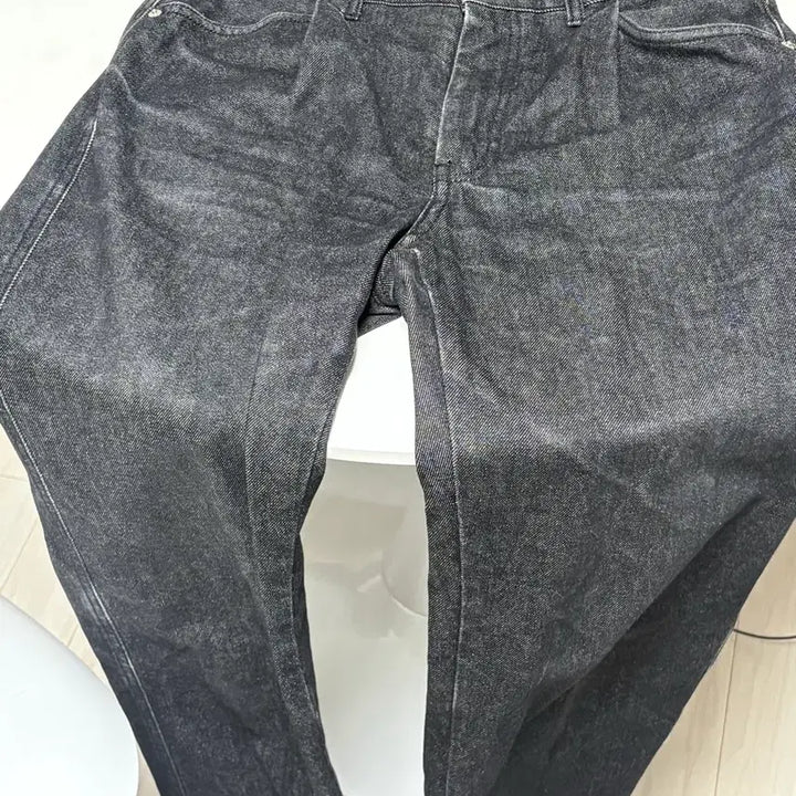 [BUNJANG] Seter Cayenne One-Tuck Tailored Belted Denim Black M Size / 세터 카이엔 원턱 테일러드 벨티드 데님 블랙 M사이즈