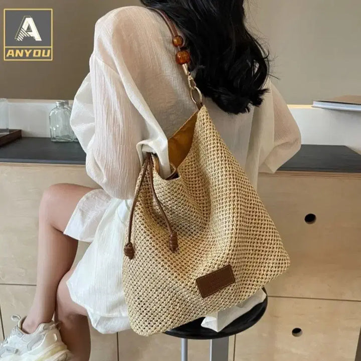 [BUNJANG] Rattan Shoulder Bag / 라탄 숄더백