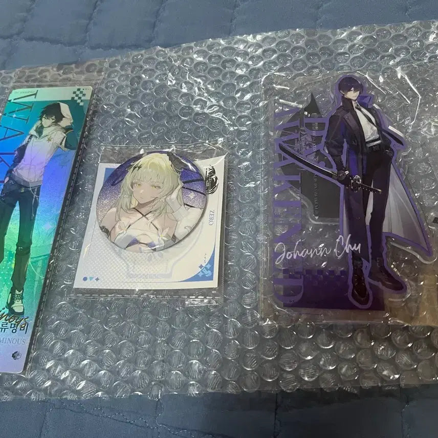 [BUNJANG] DX Awakening Acrylic Stand Ticket Can Badge / DX 각성자들 굿즈 아크릴스탠드 티켓 캔뱃지