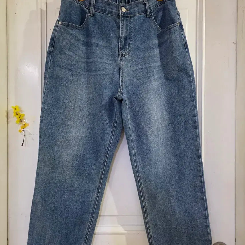 [BUNJANG] Spandex Banding Jeans - Comfortable Fit / 봄 핏이이쁜 스판 밴딩  청통바지. 깨끗해요. 허리32까지