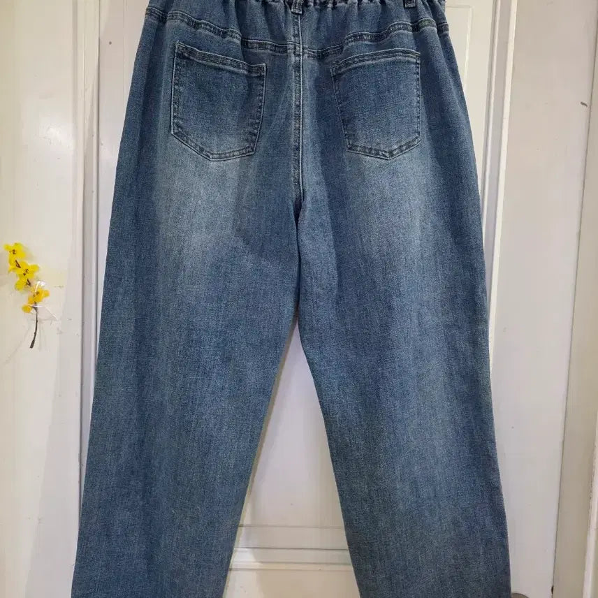 [BUNJANG] Spandex Banding Jeans - Comfortable Fit / 봄 핏이이쁜 스판 밴딩  청통바지. 깨끗해요. 허리32까지