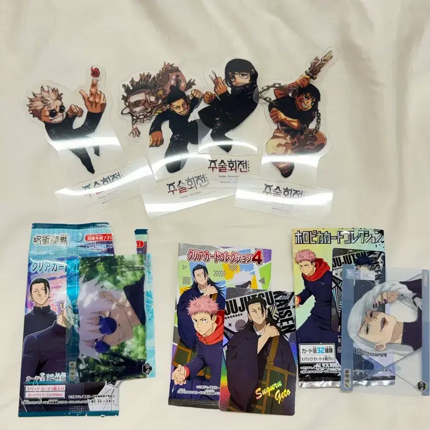 [BUNJANG] Jujutsu Kaisen Special Feature &amp; Card Bundle Set (Gojo, Geto, Mei Mei) / 주술회전 특전 + 카드 3종 일괄 (고죠, 게토, 메이메이)