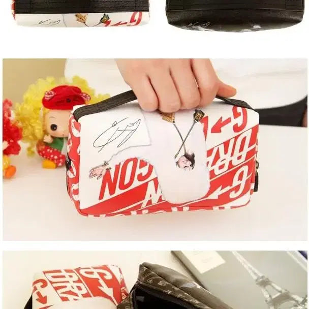 [BUNJANG] BIGBANG G-DRAGON PVC Square Pouch (Sealed) / [미개봉] 빅뱅 GD 사각 파우치