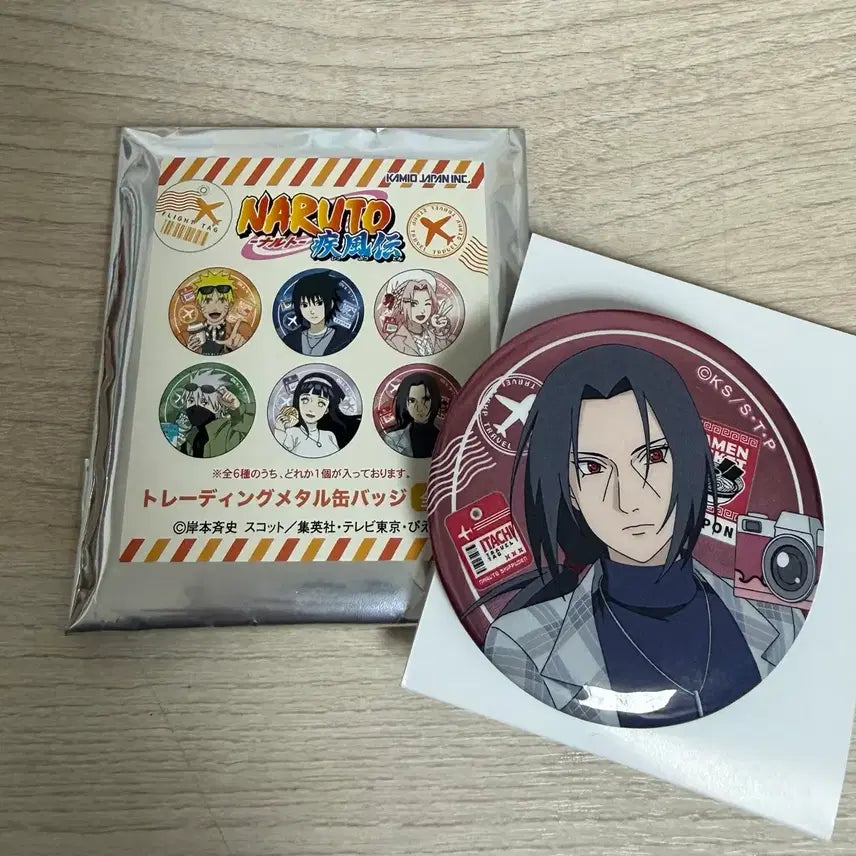 [BUNJANG] Naruto Itachi Metal Can Badge / 나루토 이타치 여행 캔뱃지
