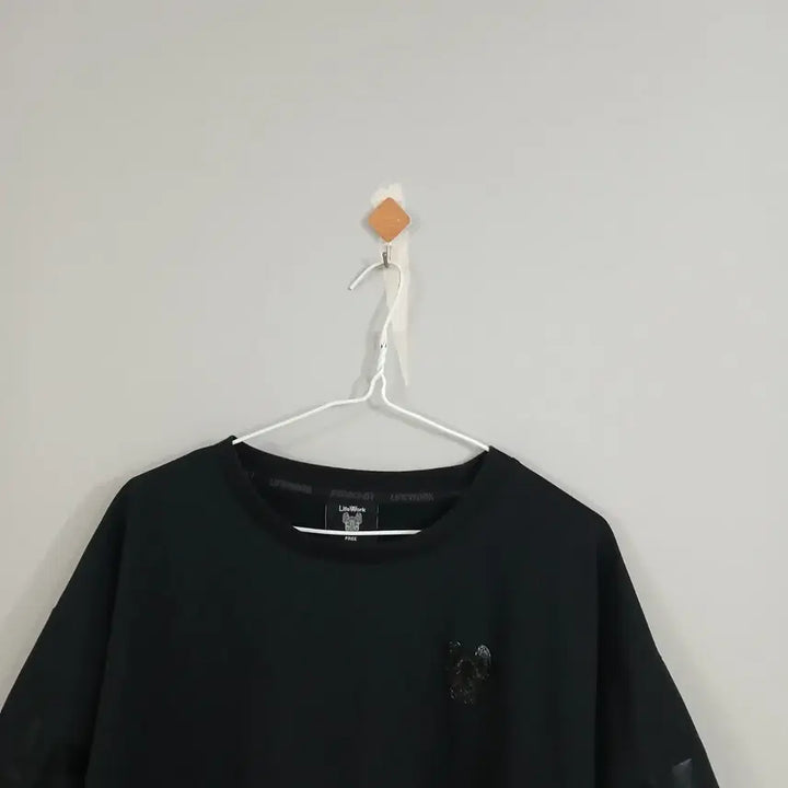 [BUNJANG] Life Work WORKHIDE Black Short Sleeve T-Shirt / 라이프워크 블랙 반팔 티셔츠 WORKHIDE 정품 free