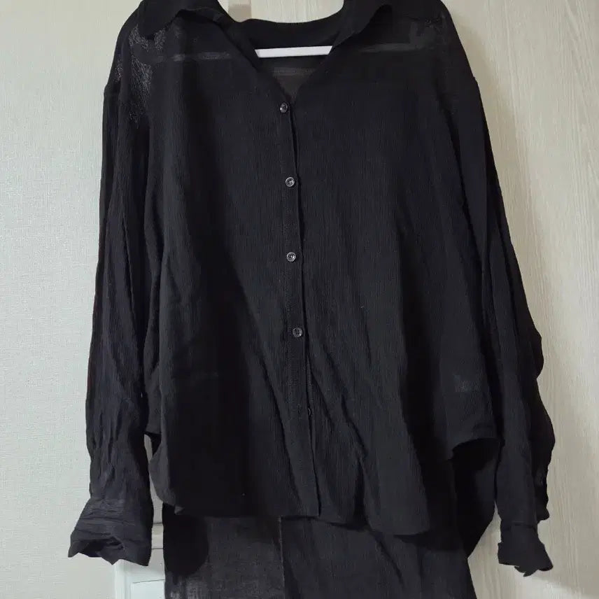 [BUNJANG] System 25FW Stripe See-through Shirt / 한섬 25fw 시스템 스트라이프 시스루 셔츠 55
