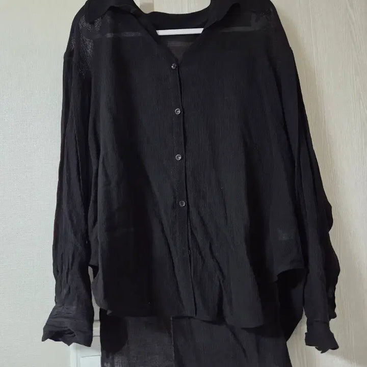 [BUNJANG] System 25FW Stripe See-through Shirt / 한섬 25fw 시스템 스트라이프 시스루 셔츠 55