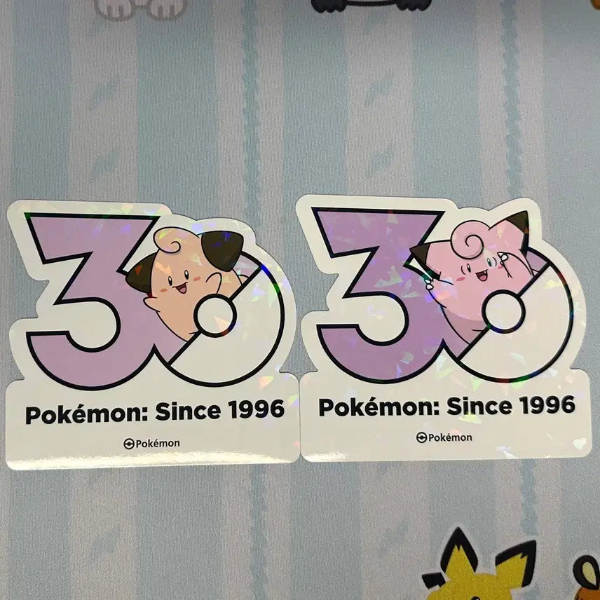 [BUNJANG] Pokemon 30th Anniversary Logo Sticker - Clefairy / [포켓몬 30주년 기념 로고 스티커]삐삐, 삐