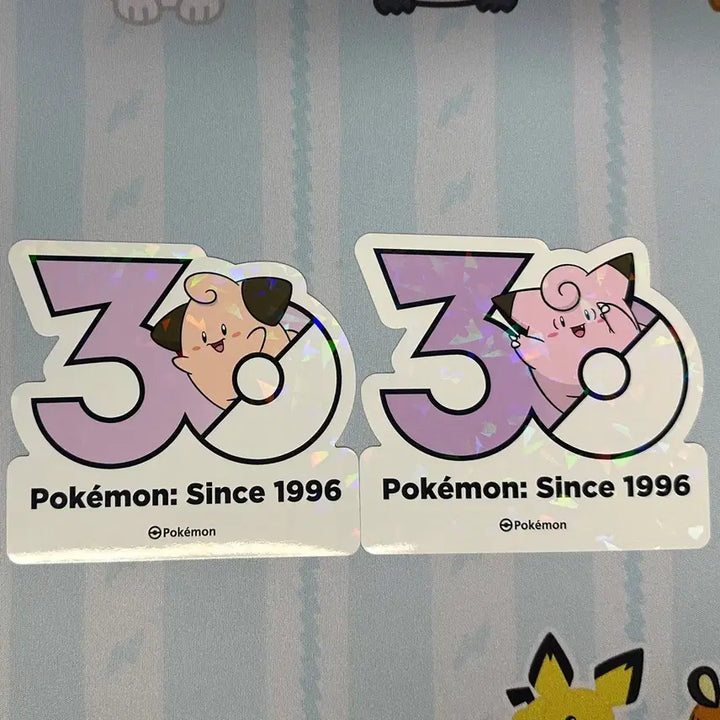 [BUNJANG] Pokemon 30th Anniversary Logo Sticker - Clefairy / [포켓몬 30주년 기념 로고 스티커]삐삐, 삐