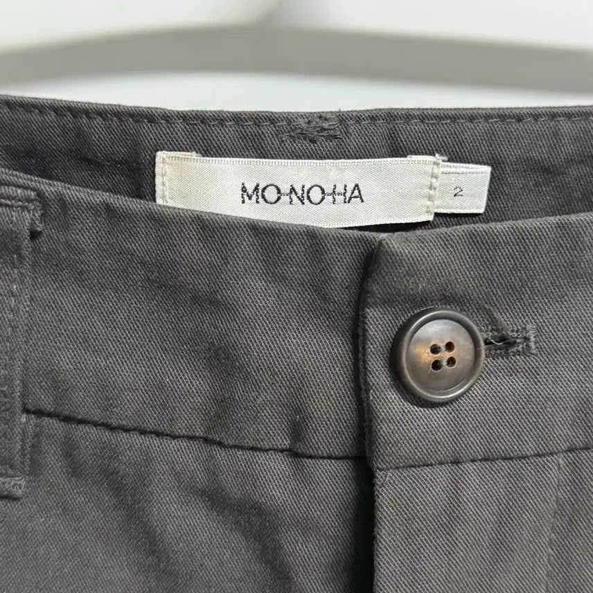 [BUNJANG] Monoha Cotton Curved Pants Charcoal / 모노하 코튼 커브 팬츠 cotton curved pants 차콜