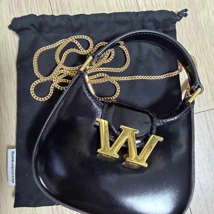 [BUNJANG] Alexander Wang Legacy Micro Hobo Bag Black / 알렉산더왕 W 레거시 마이크로 호보 블랙