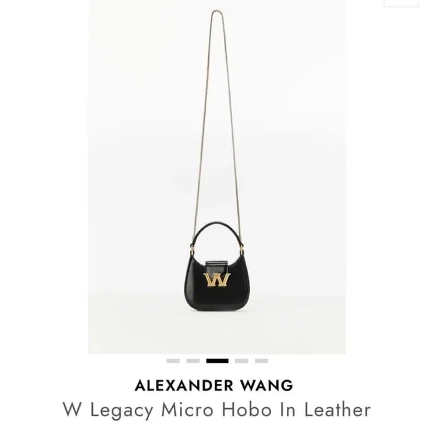 [BUNJANG] Alexander Wang Legacy Micro Hobo Bag Black / 알렉산더왕 W 레거시 마이크로 호보 블랙