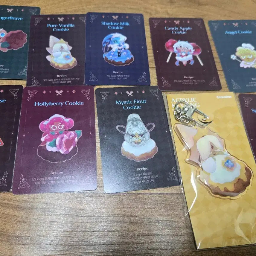 [BUNJANG] Cookie Run Kingdom Recipe Card Bundle Set / 쿠키런 킹덤 레시피 카드 일괄