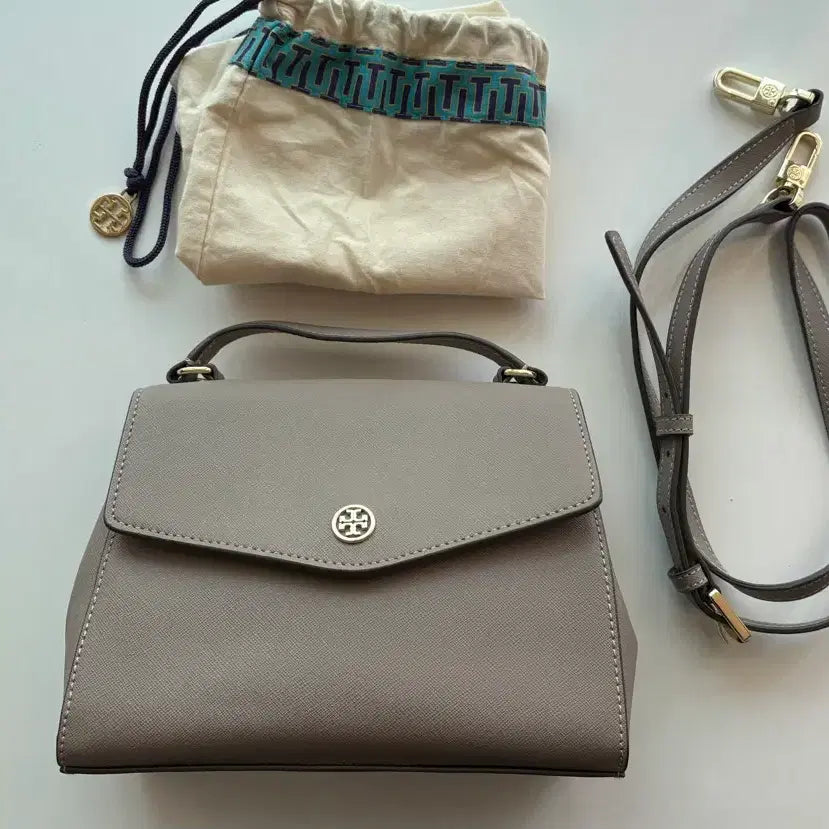 [BUNJANG] Tory Burch Taupe Grey Mini Tote &amp; Crossbody Bag / 토리버치 토프그레이 미니 토트&amp;크로스백 정품구매  / 새상품급/희소컬러