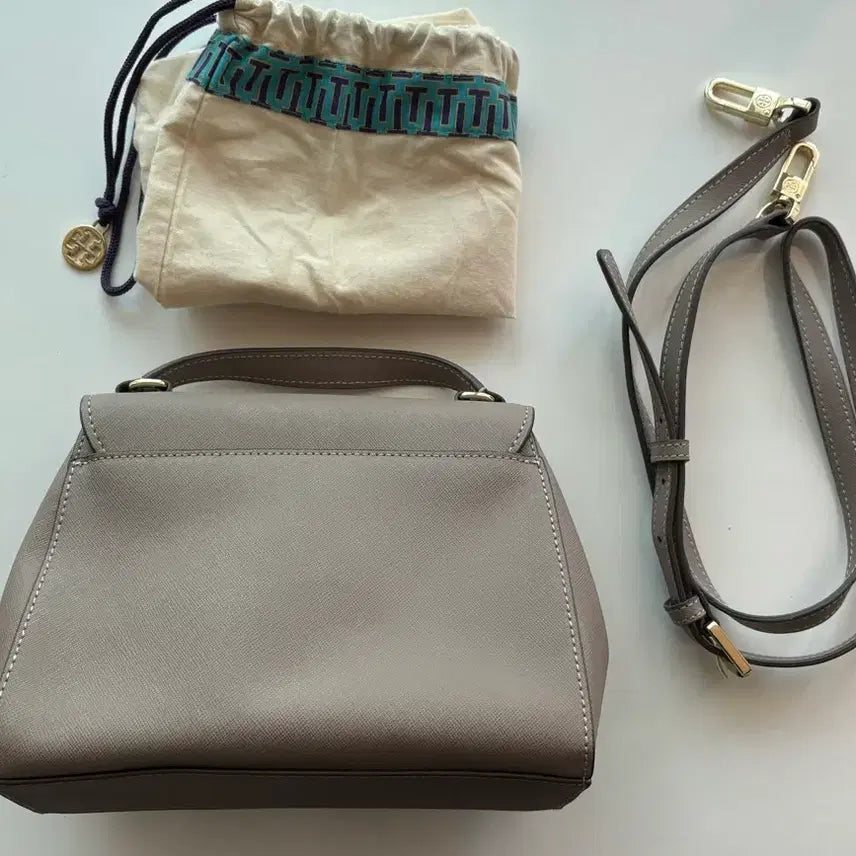 [BUNJANG] Tory Burch Taupe Grey Mini Tote &amp; Crossbody Bag / 토리버치 토프그레이 미니 토트&amp;크로스백 정품구매  / 새상품급/희소컬러