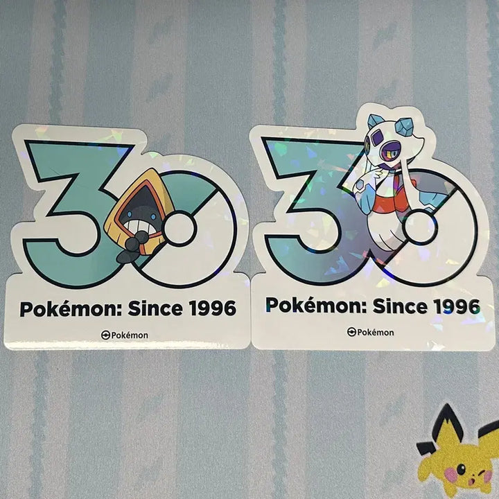 [BUNJANG] Pokemon 30th Anniversary Logo Sticker / [포켓몬 30주년 기념 로고 스티커]눈꼬마, 눈여아