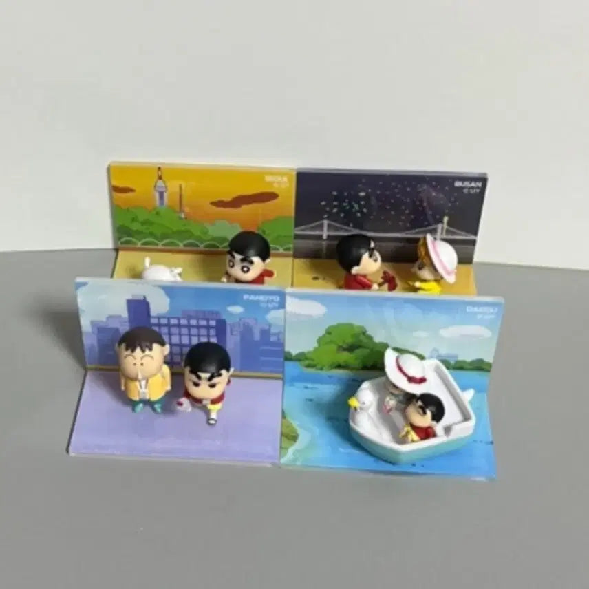 [BUNJANG] Crayon Shin-chan Popup Diorama Figure Set / 짱구 팝업 디오라마 판교 대구 부산 신촌 피규어