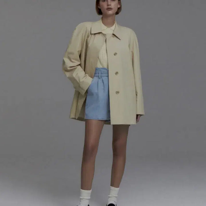 [BUNJANG] Prevail Raglan Trench Coat Beige / 프리베일 레글런 트렌치코트 베이지