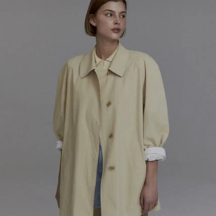 [BUNJANG] Prevail Raglan Trench Coat Beige / 프리베일 레글런 트렌치코트 베이지