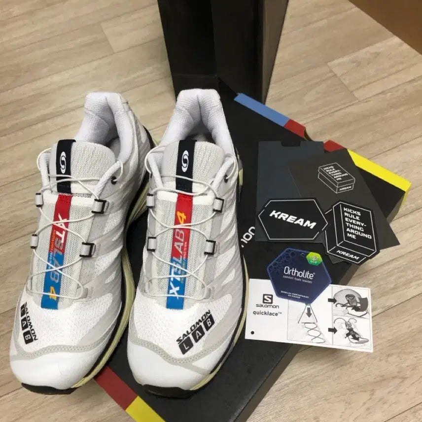 [BUNJANG] Salomon XT-4 White Lunar Rock Sneakers / 살로몬 XT-4 화이트 루나 락 스니커즈 260