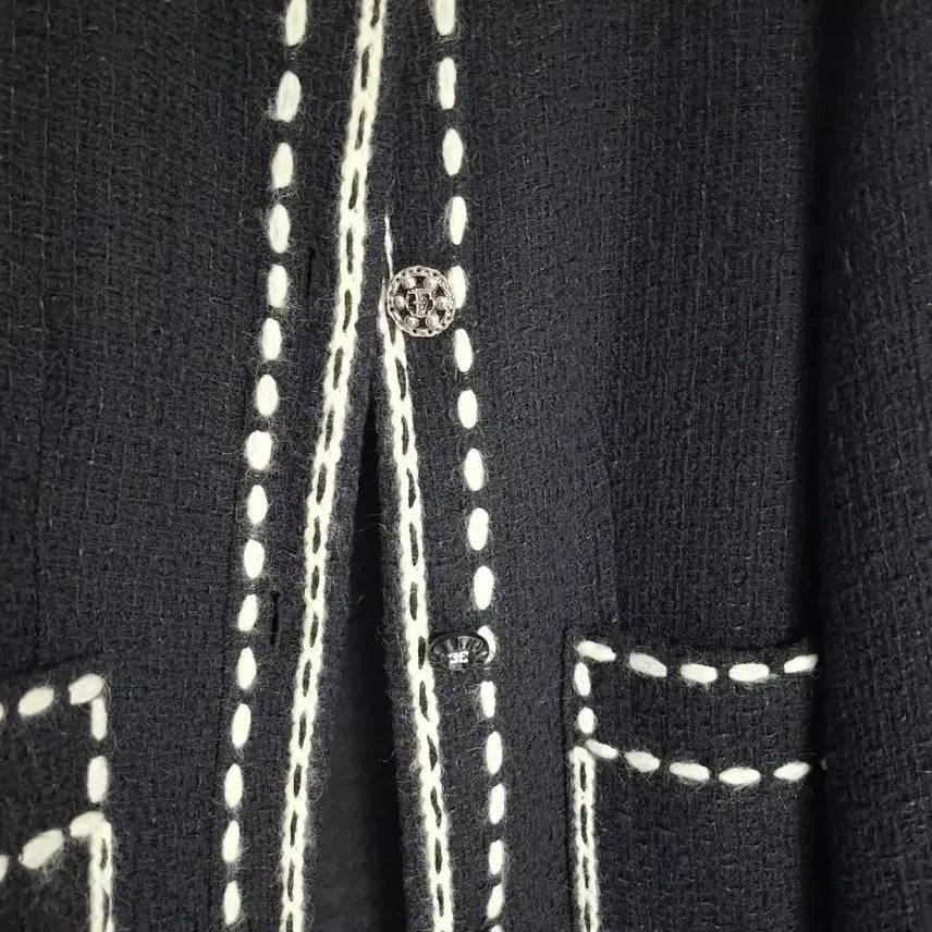 [BUNJANG] TIME Black Tweed Jacket / 한섬 타임 블랙 트위드 자켓
