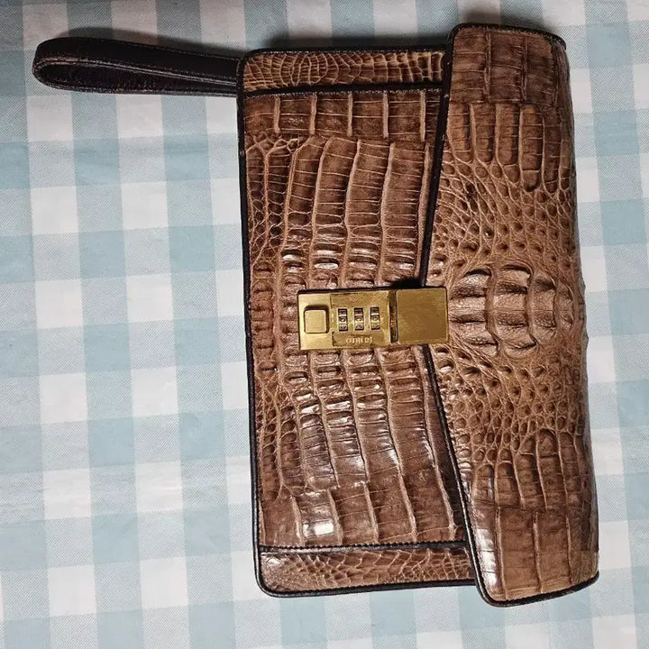 [BUNJANG] Paco Rabanne Crocodile Leather Clutch Bag / 파코라반 클러치 악어백