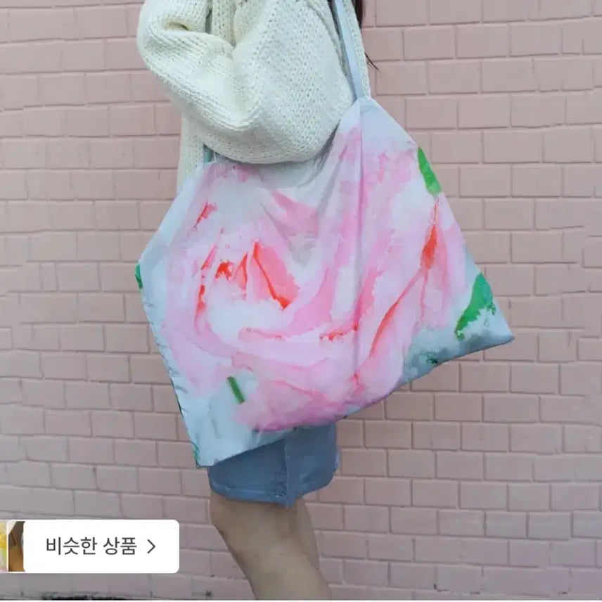 [BUNJANG] NUANU Rose Tote Bag Pink / 누아누 Rose tote bag 핑크 1회 착용