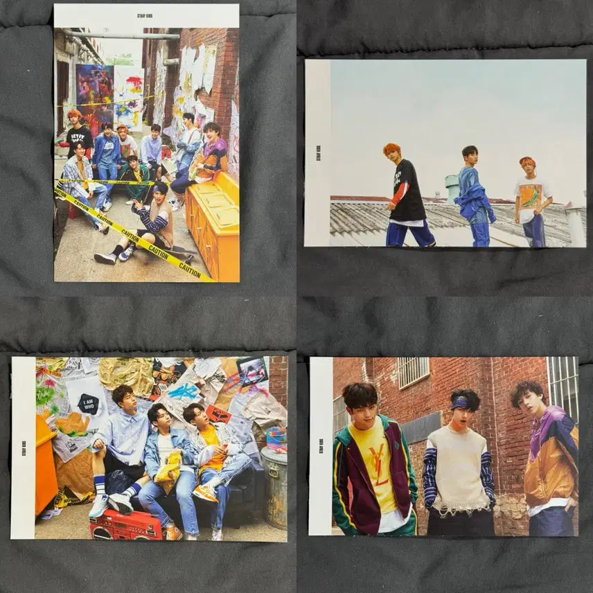 [BUNJANG] Stray Kids I am WHO Group Postcard Set (12 pcs) + Sticker Set (2 pcs) Bundle Set / 스트레이키즈 단체 아엠후 앨포 엽서 12장 + 스티커 2장 일괄