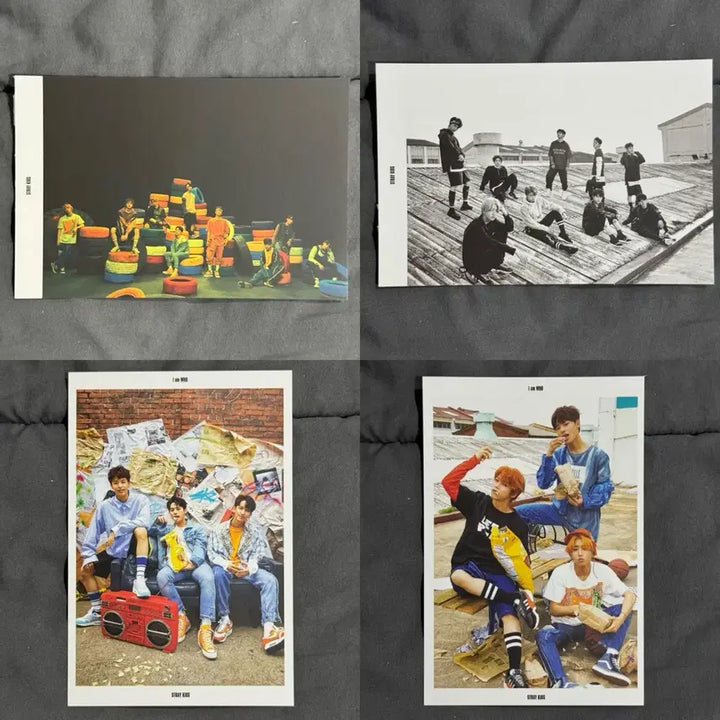 [BUNJANG] Stray Kids I am WHO Group Postcard Set (12 pcs) + Sticker Set (2 pcs) Bundle Set / 스트레이키즈 단체 아엠후 앨포 엽서 12장 + 스티커 2장 일괄