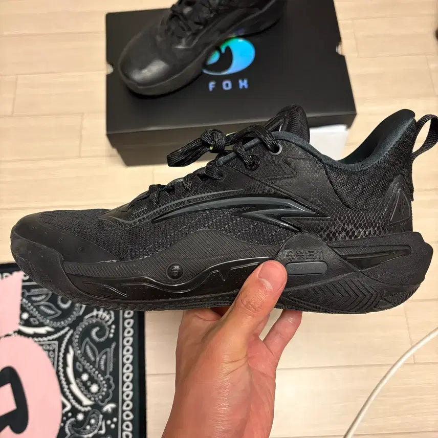 [BUNJANG] ANTA Kai 1 Speed Triple Black Basketball Shoes / (290) 안타 카이1 스피드 트리플블랙