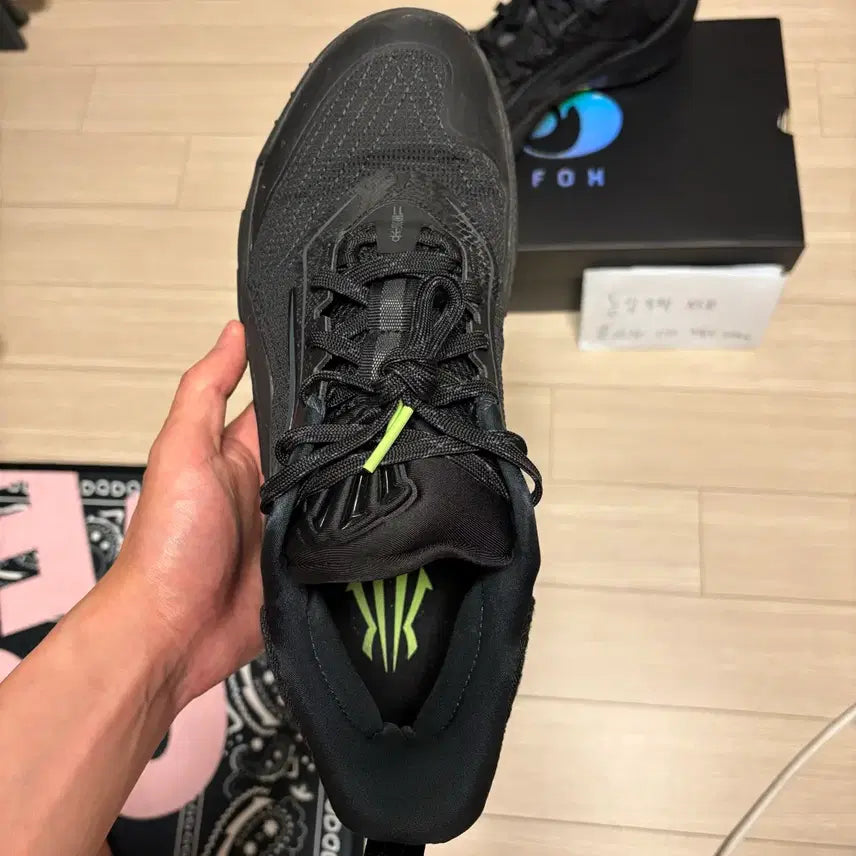 [BUNJANG] ANTA Kai 1 Speed Triple Black Basketball Shoes / (290) 안타 카이1 스피드 트리플블랙