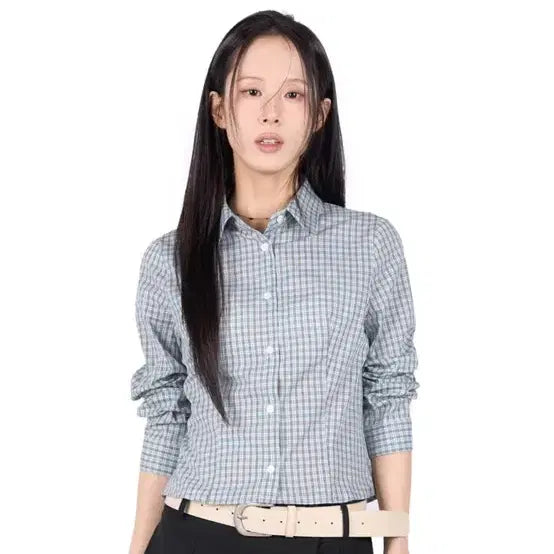 [BUNJANG] Litkim Check Mini Shirt / 릿킴 체크 미니 셔츠