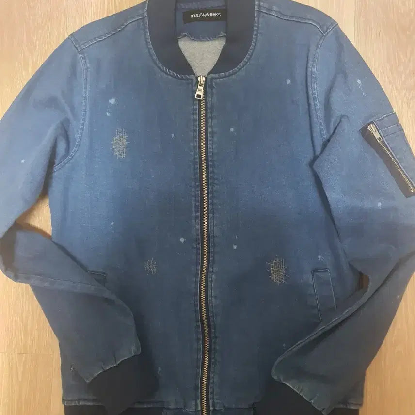 [BUNJANG] The Wild Hare Denim Blouson Spring Jacket M / 벅스바니 데님 블루종 The Wild Hare 봄자켓 M