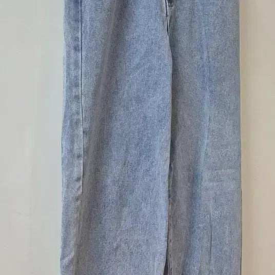 [BUNJANG] Light Wash Wide Banding Denim Pants / 연청 와이드 밴딩 데님팬츠