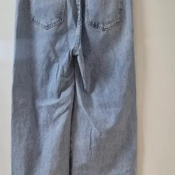 [BUNJANG] Light Wash Wide Banding Denim Pants / 연청 와이드 밴딩 데님팬츠