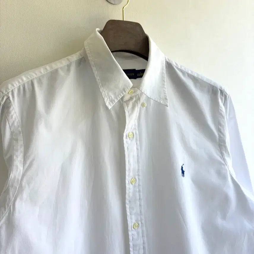 [BUNJANG] Polo Ralph Lauren White Crisp Cotton Shirt / 폴로 화이트 바스락 셔츠
