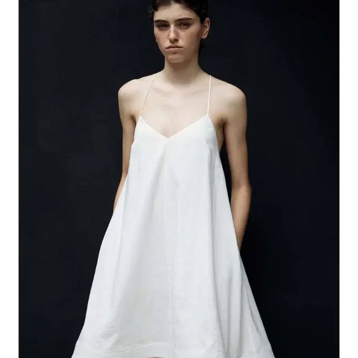 [BUNJANG] Maison Marane Flared Mini Dress White / 메종마레 Flared Mini Dress, White (손연재 원피스)