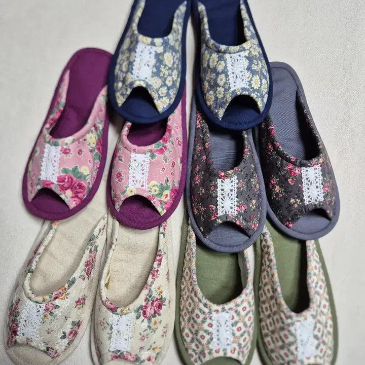 [BUNJANG] Handmade Slippers - Set of 5 / 핸드메이드 실내화