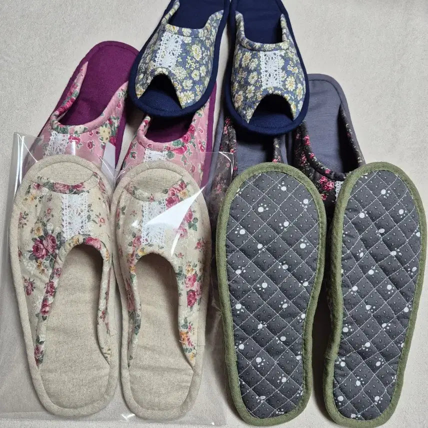 [BUNJANG] Handmade Slippers - Set of 5 / 핸드메이드 실내화