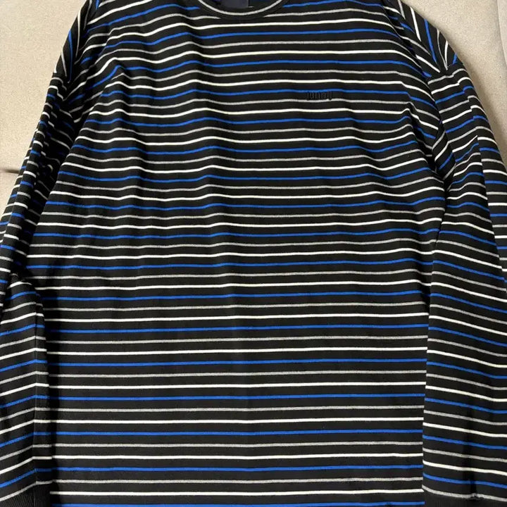 [BUNJANG] Juun.J Striped Long Sleeve T-Shirt (M) / [Juun.J]준지스트라이프롱슬리브M사이즈