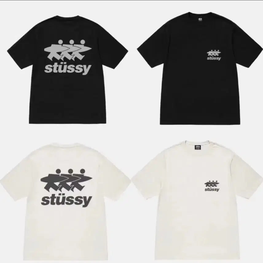 [BUNJANG] Stussy Surf Logo Short Sleeve T-Shirt / 서핑로고 서프워크 반팔