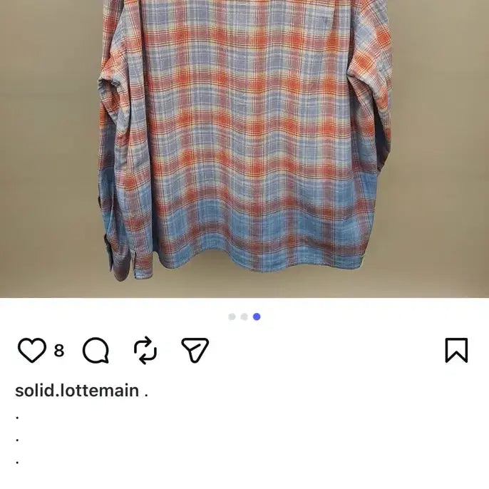 [BUNJANG] Solid Homme 25SS Check Shirt Size 52 / 25SS 솔리드옴므 체크 셔츠 (52)