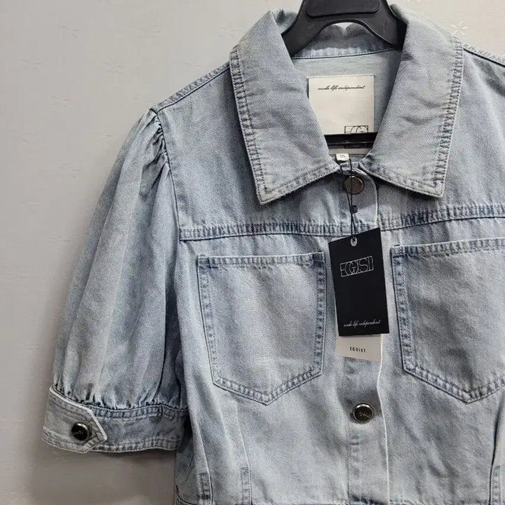 [BUNJANG] Puff Sleeve Denim Jacket / 85)반팔 청자켓 퍼프 데님 자켓
