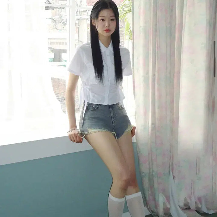[BUNJANG] Ourdays Cut Off Vintage Denim Shorts (Vintage Blue, M) / (새상품) 아워데이즈 컷 오프 빈티지 데님 쇼츠 빈티지 블루 M