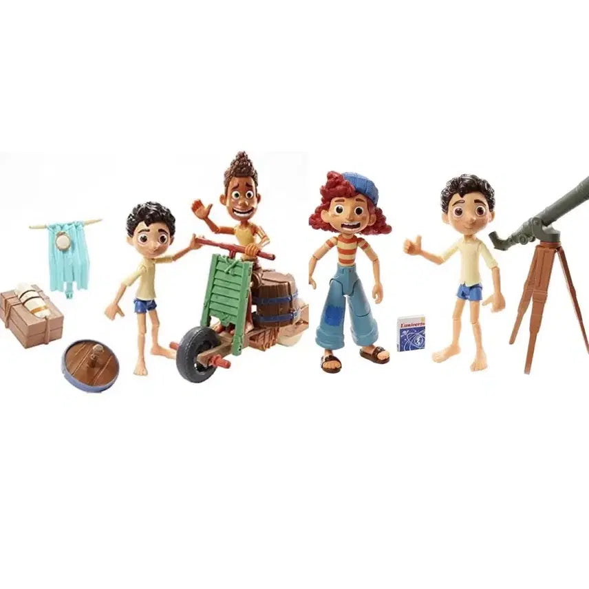 [BUNJANG] Disney Pixar Mattel Action Figure Luca Alberto Giulia Playset Bundle Set / (일괄) 디즈니 픽사 마텔 액션 피규어 루카 알베르토 줄리아 플레이세트