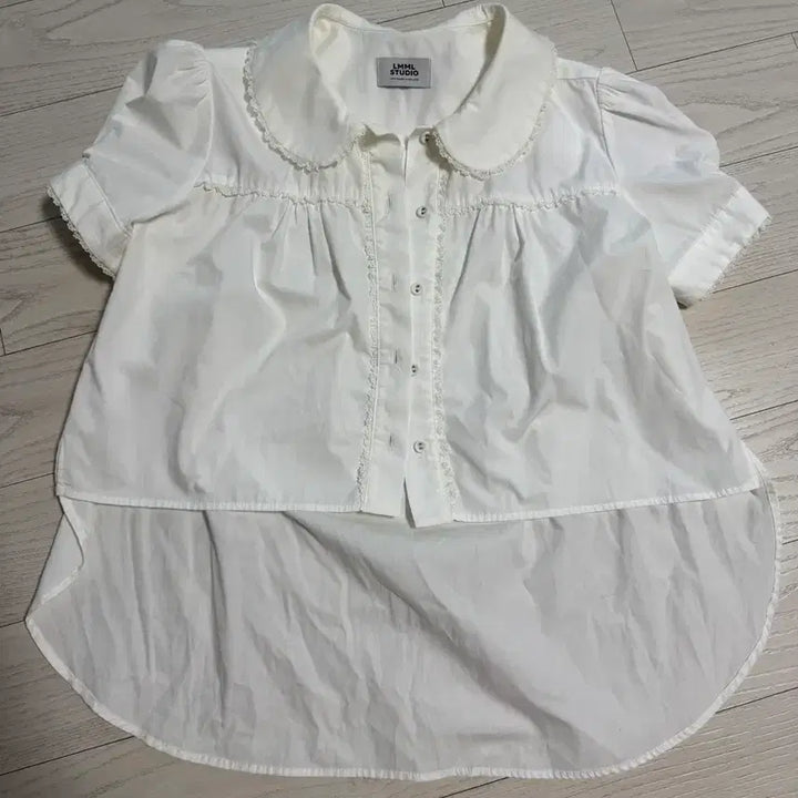[BUNJANG] LMML Studio Short Sleeve Blouse White / Lmml studio 반팔 블라우스 화이트