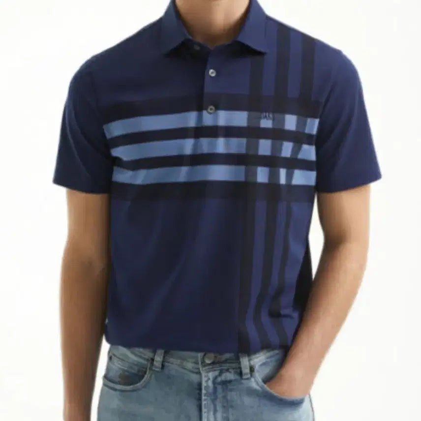 [BUNJANG] Daks Check Short Sleeve Shirt (Size 100) / 닥스 체크 반팔 셔츠 새상품